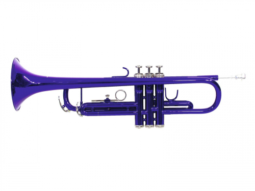 Dimavery TP-10 trąbka Bb Trumpeta, modrá