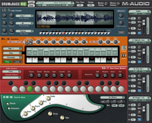 M-Audio Drum & Bas Rig software