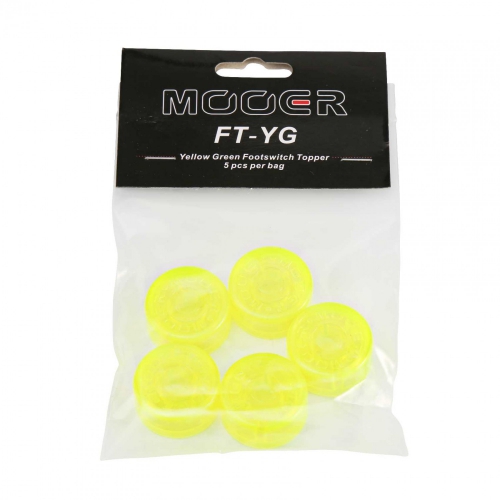 Mooer Candy Yellow Green Footswitch Topper