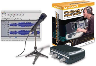 M-Audio Podcast Factory software
