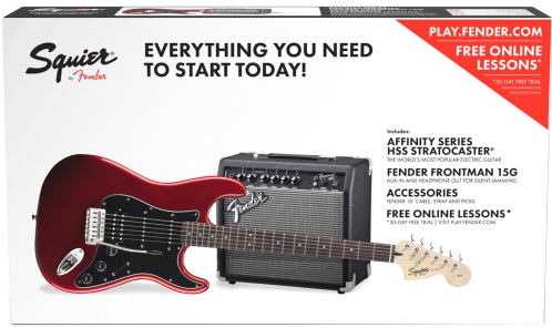 Fender Squier Affinity Stratocaster HSS Pack Candy Apple Red
