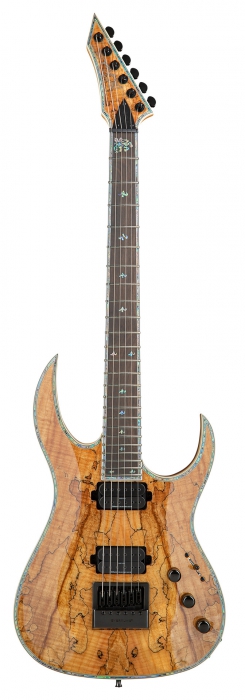BC Rich Shredzilla Prophecy Archtop Evertune Spalted Maple Top Natural Transparent