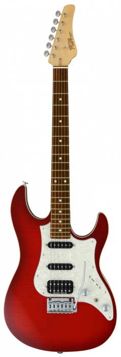 FGN J-Standard Odyssey FM Transparent Red Burst