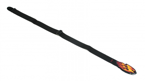Fender lmpact Flames Black kytarov popruh