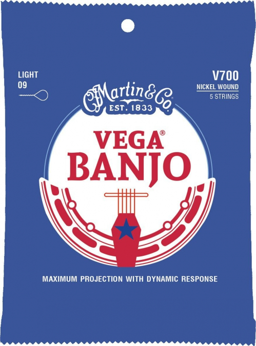 Martin V700 Strings Vega Banjo 7005 Light struny