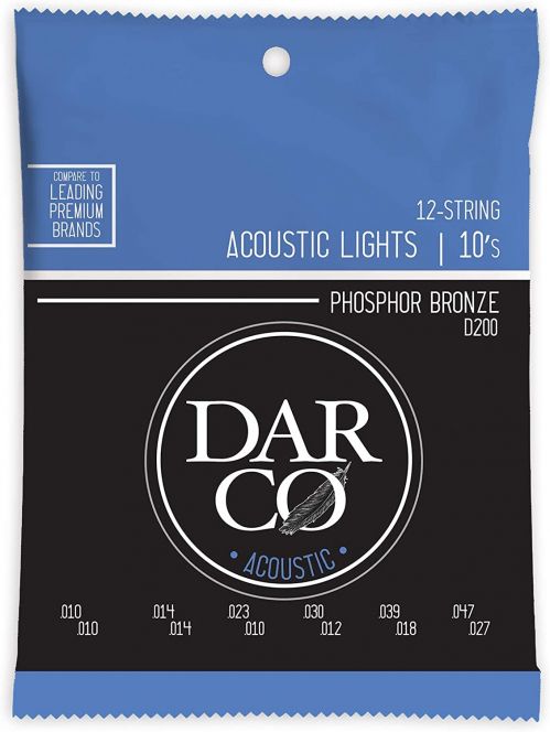 Martin D200 Darco Acoustic Light 92/8 Phosphor Bronze struny pro akustickou kytaru 10-47