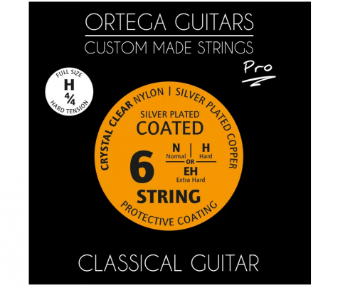 Ortega NYP44H Crystal Nylon 4/4 Pro Hard Tension struny pro klasickou kytaru 