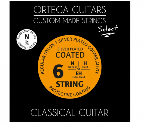 Ortega NYS34N Regular Nylon 3/4 Select Normal Tension struny pro klasickou kytaru