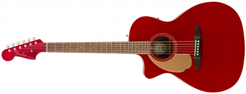 Fender Newporter Player LH Candy Apple Red elektroakustick kytara