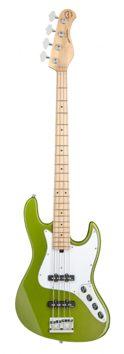Sadowsky MetroExpress 21-Fret Vintage J/J Bass, Maple Fingerboard, 4-String - Solid Sage Green Metallic High Polish