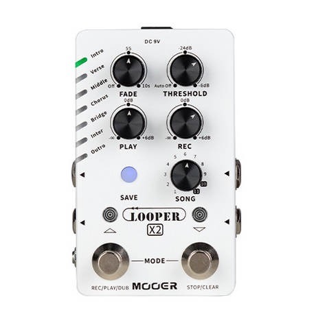 Mooer Looper X2 - Stereo Looper Pedal kytarov efekt