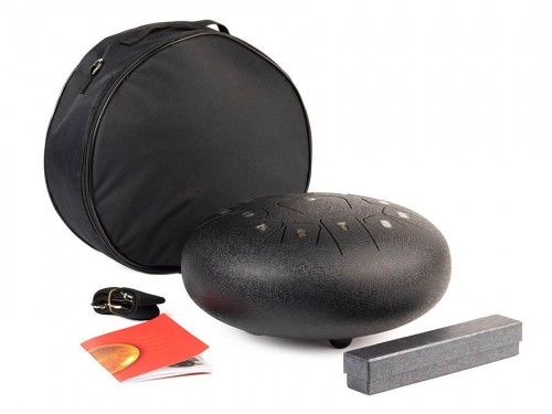 Hayman HTD1213BK Steel Tongue Drum 12′′ bicí nástroj Hayman HTD1213BK Steel Tongue Drum 12′′ bicí nástroj