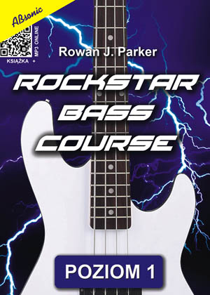 Rowan J. Parker ″Rockstar bass course poziom 1″ hudebn kniha