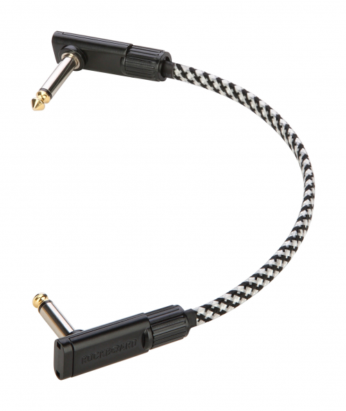 RockBoard Flat Patch Cable Salt&Pepper Tweed Series 20 cm