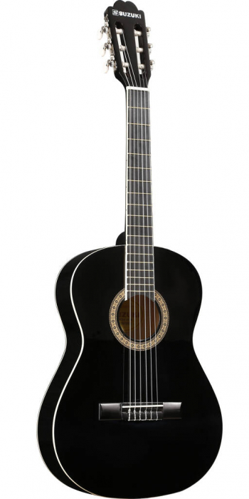 Suzuki SCG-2 gitara klasyczna 3/4 z pokrowcem, czarna