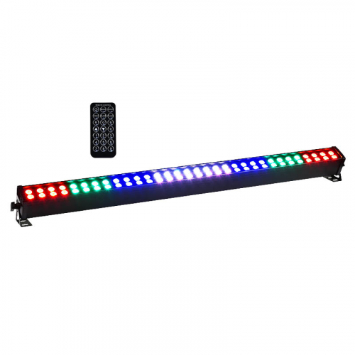 LIGHT4ME LED BAR 64x3W RGB - listwa LED, LEDBAR, belka owietleniowa 8 sekcji + pilot