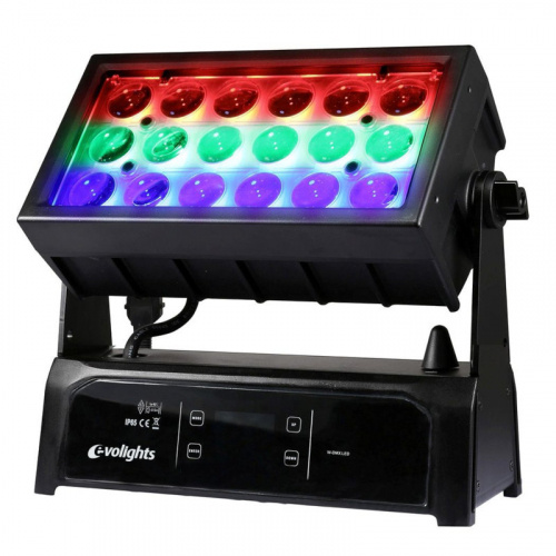 EVOLIGHTS 18x15W RGBW LED WALL WASHER ZOOM 7-58 - owietlacz zewntrzny IP65