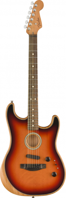 Fender American Acoustasonic Stratocaster Ebony Fingerboard 3-Color Sunburst
