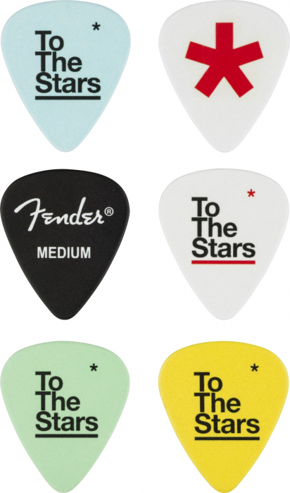 Fender Tom DeLonge 351 Celluloid Picks (6) zestaw kostek