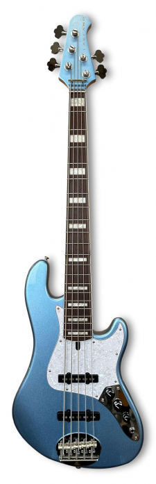 Lakland Skyline Darryl Jones Signature Bass, 5-String - Lake Placid Blue Gloss
