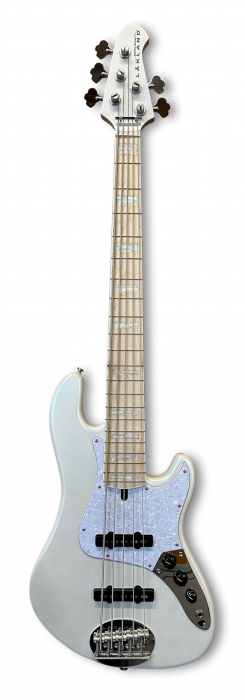 Lakland Skyline Darryl Jones Signature Bass, 5-String - White Pearl Gloss