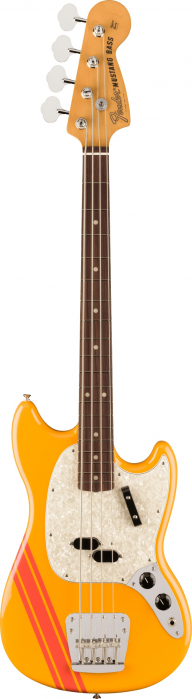 Fender Vintera II 70s Competition Mustang Bass RW Competition Orange gitara basowa