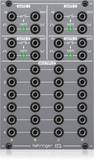 Behringer 173 QUAD GATE/MULTIPLES Modu syntezatora modularnego