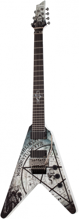 Schecter Signature Randy Weitzel V-7 FR Ouija   electric guitar
