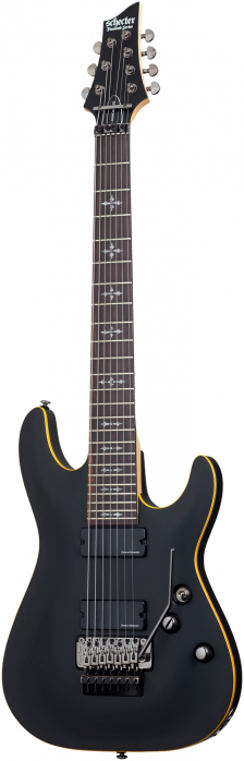 Schecter Demon 7 FR Satin Black electric guitar