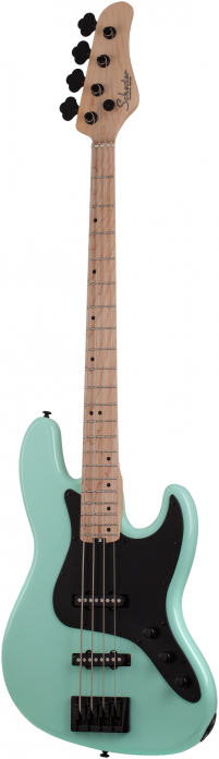 Schecter J-4 Maple Seafoam Green bass guitar