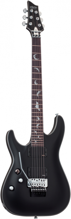 Schecter 1184 Damien Platinum-6 FR Satin Black gitara elektryczna leworczna