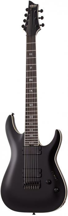 Schecter SLS Elite C-7 Evil Twin Satin Black  electric guitar