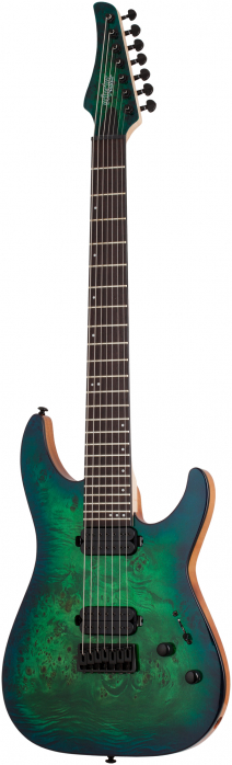 Schecter C-7 Pro Aqua Burst electric guitar