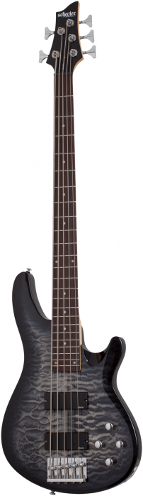 Schecter C-5 Plus Charcoal Burst bass guitar