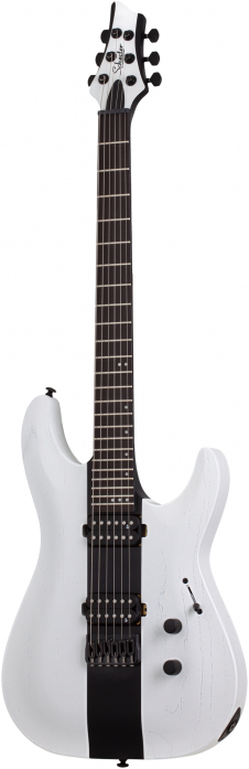 Schecter Signature C-1 Rob Scallon Satin White Open Pore  electric guitar