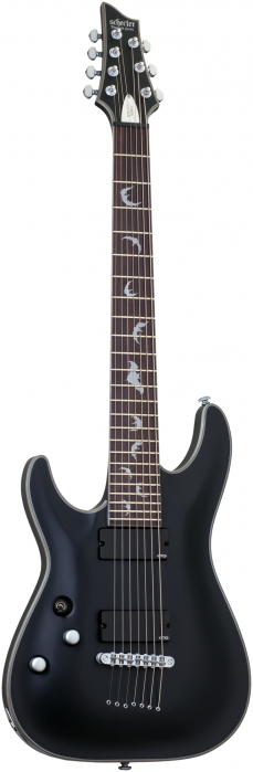 Schecter 1186 Damien Platinum-7 Satin Black gitara elektryczna leworczna