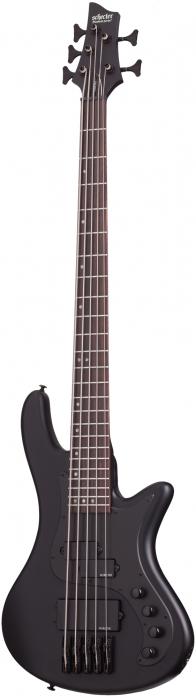 Schecter Stiletto Stealth-5  Satin Black bass guitar