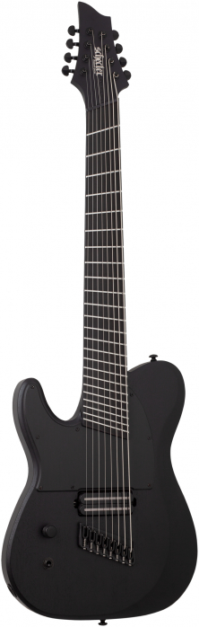 Schecter PT-8 Multiscale Black Ops  Satin Black Open Pore electric guitar
