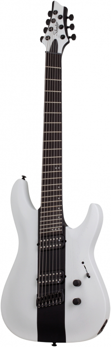 Schecter Signature C-7 Rob Scallon  Satin White Open Pore  electric guitar