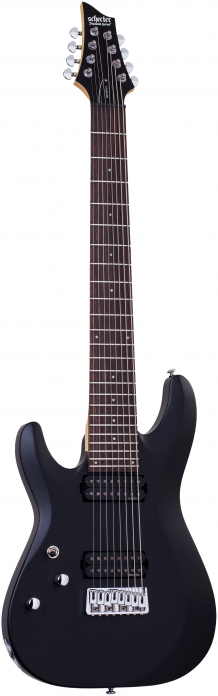 Schecter 442 C-8 Deluxe Satin Black gitara elektryczna leworczna