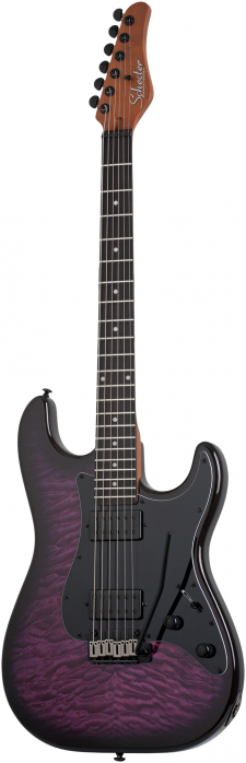 Schecter TRAD Pro Trans Purple Burst electric guitar