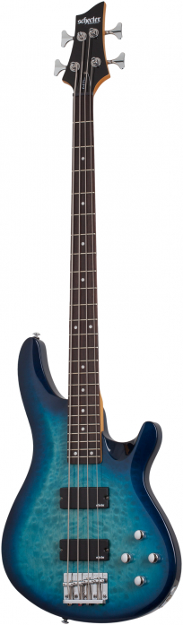 Schecter C-4 Plus Ocean Blue Burst bass guitar