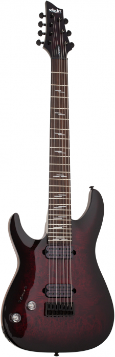 Schecter 2461 Omen Elite 7 Black Cherry Burst gitara elektryczna leworczna