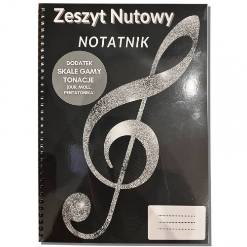 An Zeszyt Do Nut/Notatnik Gamy + Skale, A4, 100