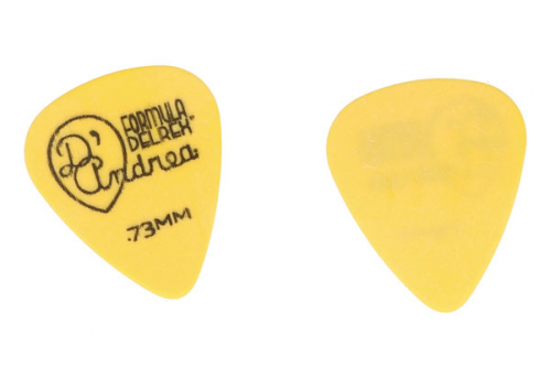 D′Andrea Delrex 351 0.73 MD Yellow guitar pick