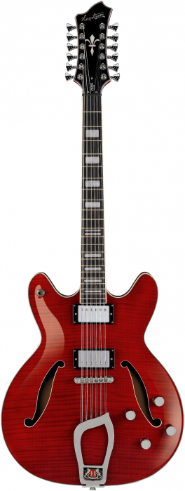 Hagstrom Viking DLX Wild Cherry Transparent gitara elektryczna, 12-strunowa