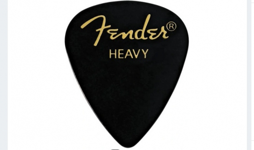 Fender 351 Black Pick heavy guitar pick