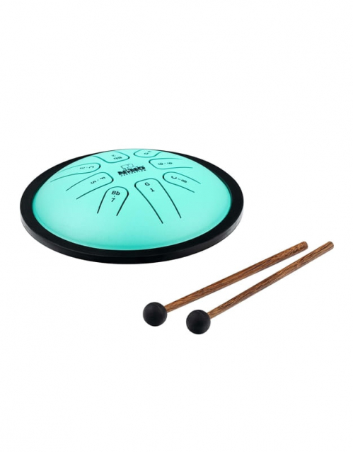 Nino 982 Steel Tongue Drum 7″ G Minor, Mint Green instrument perkusyjny