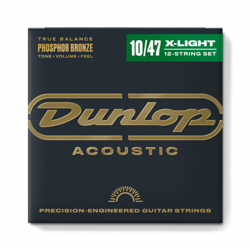 Dunlop struny pro akustickou kytaru, 12 strun 10-47 phosphor bronze