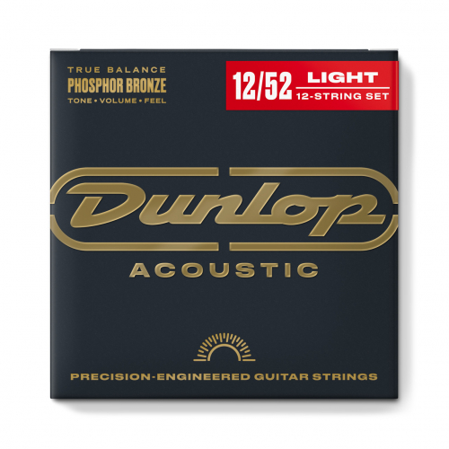 Dunlop struny pro akustickou kytaru, 12 strun 12-52 phosphor bronze